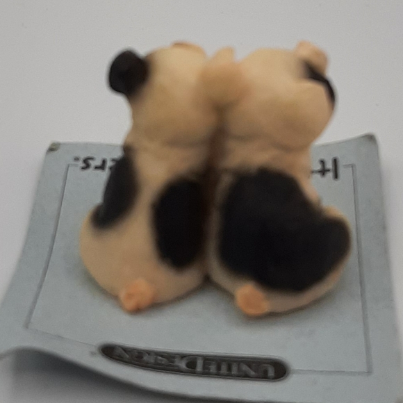 Vintage Miniature Pig Couple Itty Bitty Critters United Design 1997 1.5" Tall - Picture 3 of 6